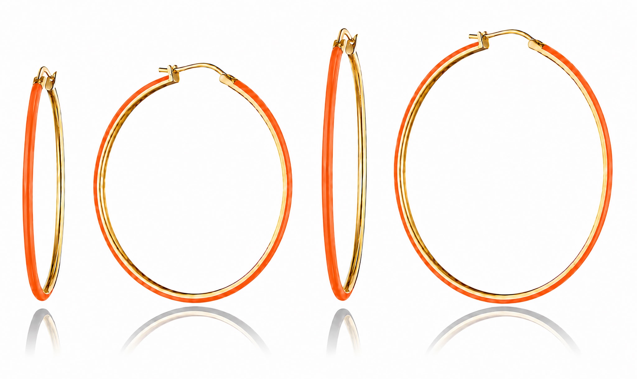 Orange hoops — set